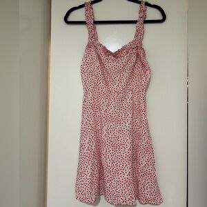 Red floral sundress